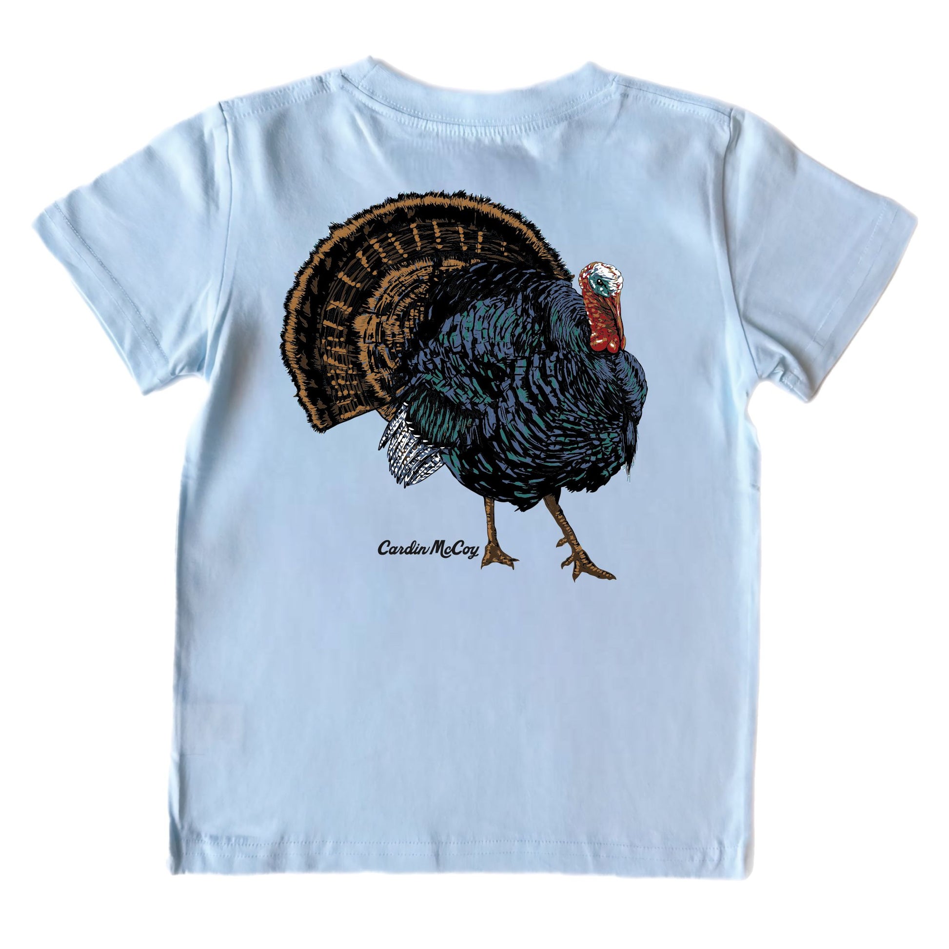 Kids' Wild Turkey Short-Sleeve Tee Short Sleeve T-Shirt Cardin McCoy Cool Blue XXS (2/3) Pocket