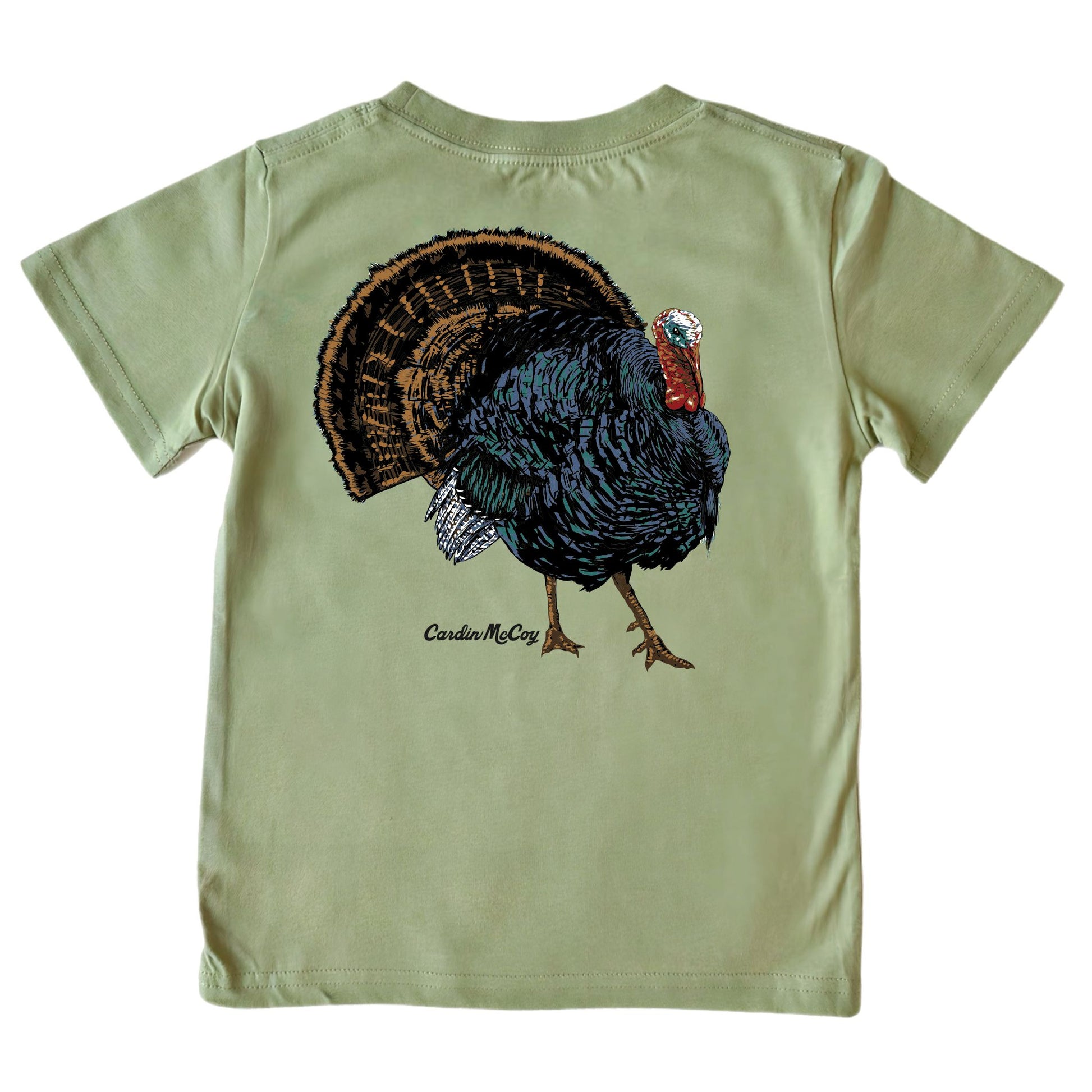 Kids' Wild Turkey Short-Sleeve Tee Short Sleeve T-Shirt Cardin McCoy Light Olive XXS (2/3) Pocket