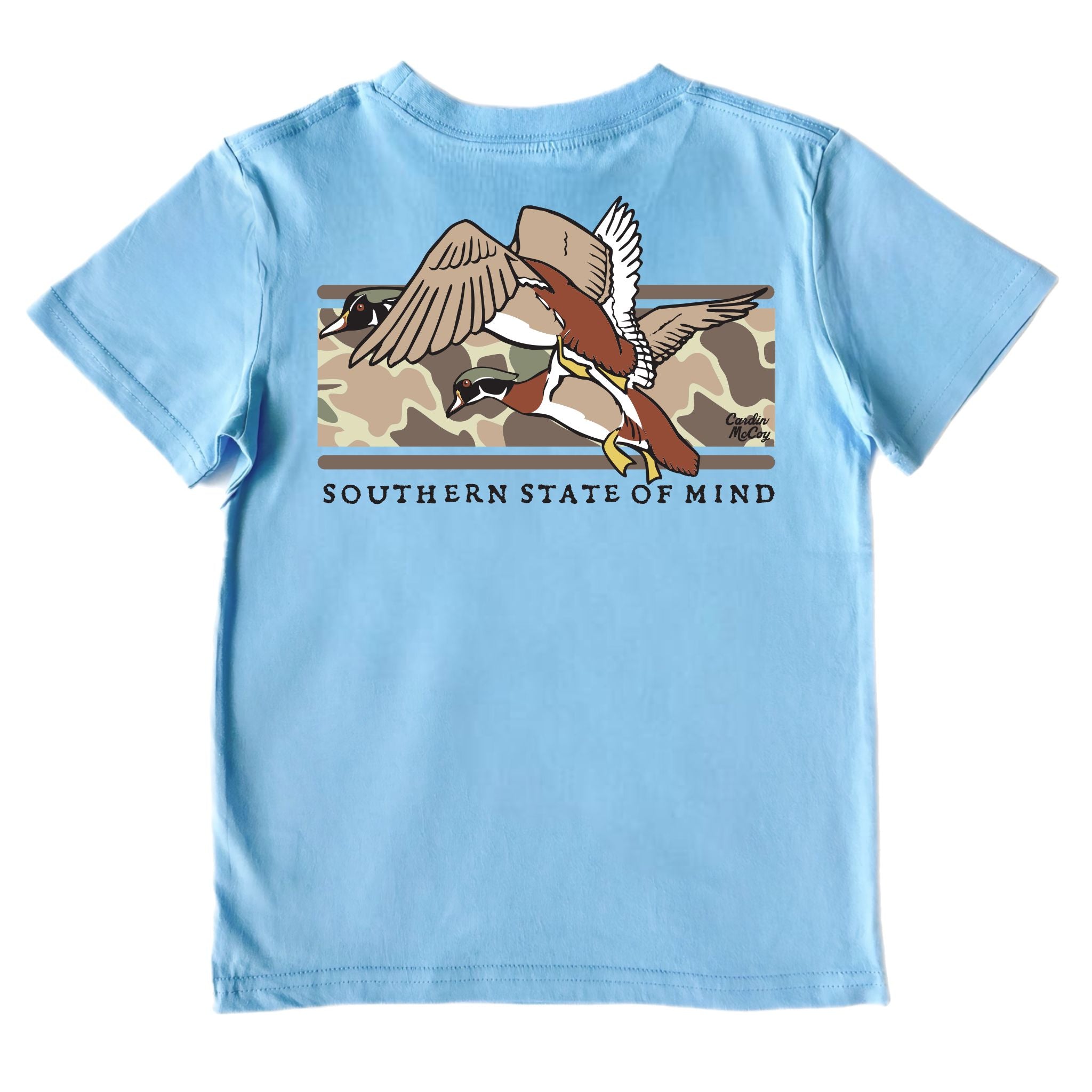 Kids' Wood Ducks Short-Sleeve Tee Short Sleeve T-Shirt Cardin McCoy Light Blue XXS (2/3) Pocket