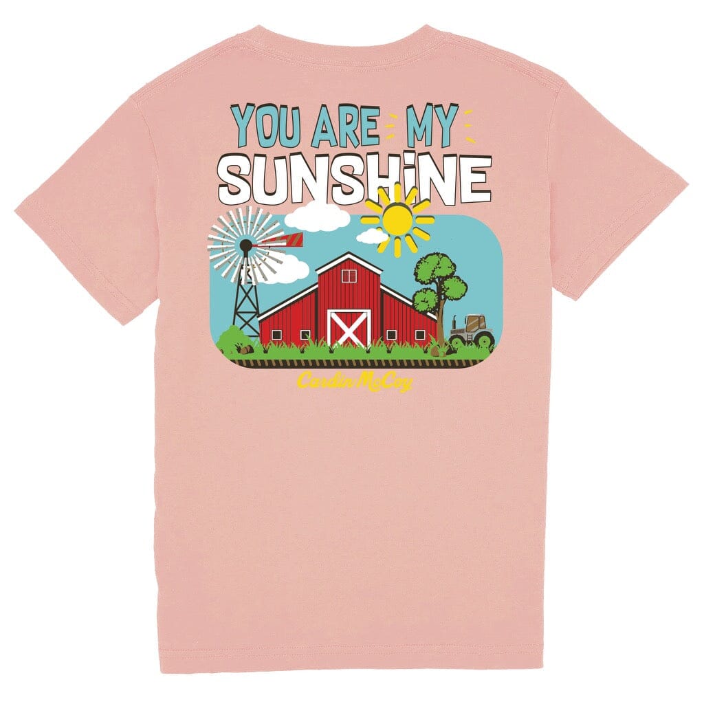 Kids' You Are My Sunshine Short Sleeve Pocket Tee Short Sleeve T-Shirt Cardin McCoy Rose Tan XXS (2/3) 