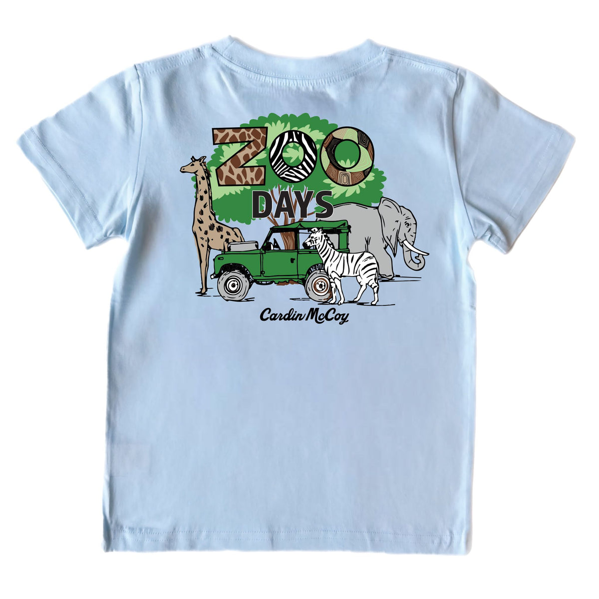 Kids' Zoo Days Short-Sleeve Tee Short Sleeve T-Shirt Cardin McCoy Cool Blue XXS (2/3) Pocket