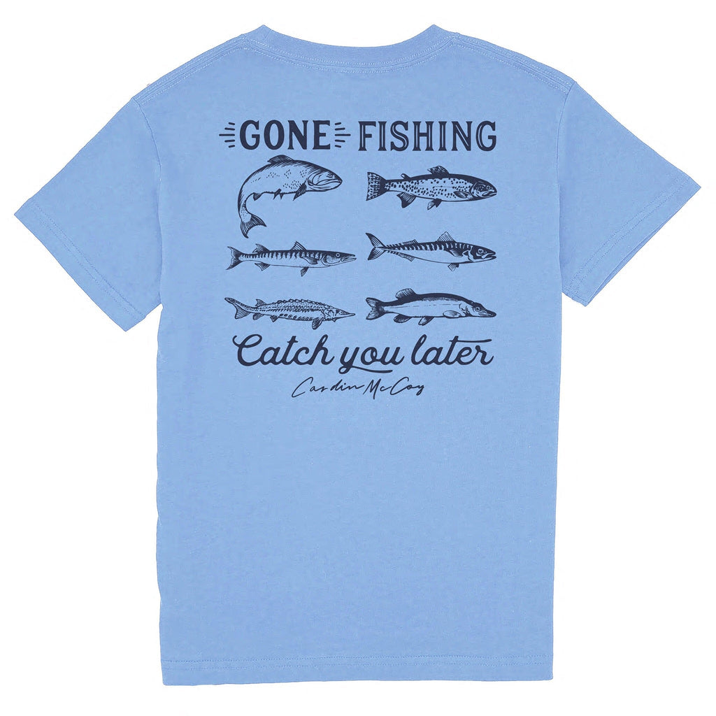 Kid's Catch You Later Short Sleeve Tee Short Sleeve T-Shirt Cardin McCoy Carolina Blue XXS (2/3) 