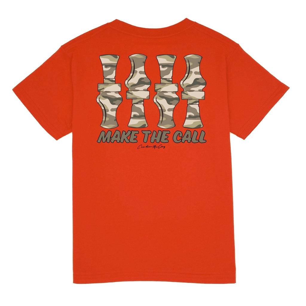 Kids' Make the Call Short Sleeve Pocket Tee Short Sleeve T-Shirt Cardin McCoy Burnt Orange XXS (2/3) 